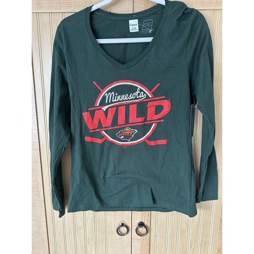 Minnesota Wild  NHL Team Women's Long Sleeve T- shirt Size Small NWOT